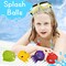 4E's Novelty 4 Packs Sea Animal Water Balls, Sensory Octopus Squishy Pool Toys for Kids ages 3-5